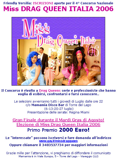 Miss Drag Queen Italia 2006